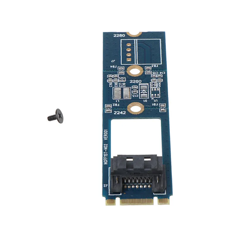 M.2 NGFF до 7 Pin SATA III 3 SSD адаптер конвертер платы PCB NGFF1ST-N02 карты C26