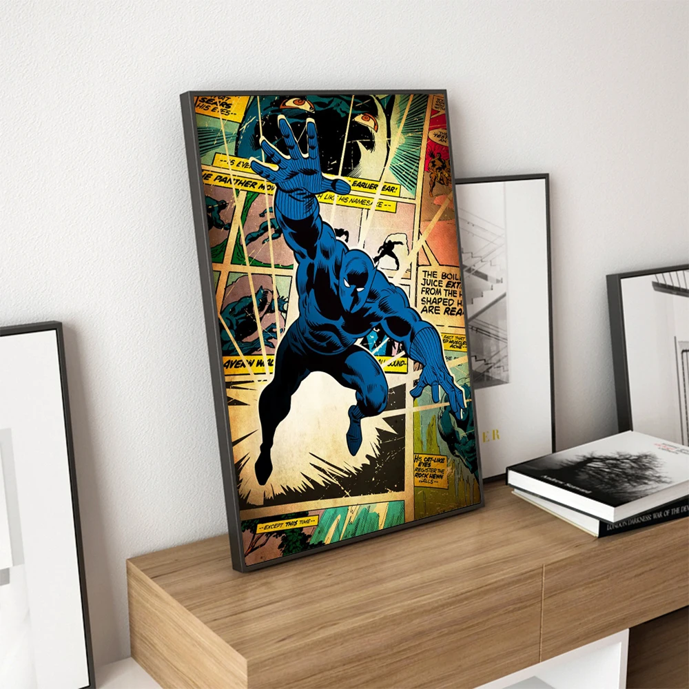 Картины на холсте Черная пантера настенный художественный постер Wakanda Forever