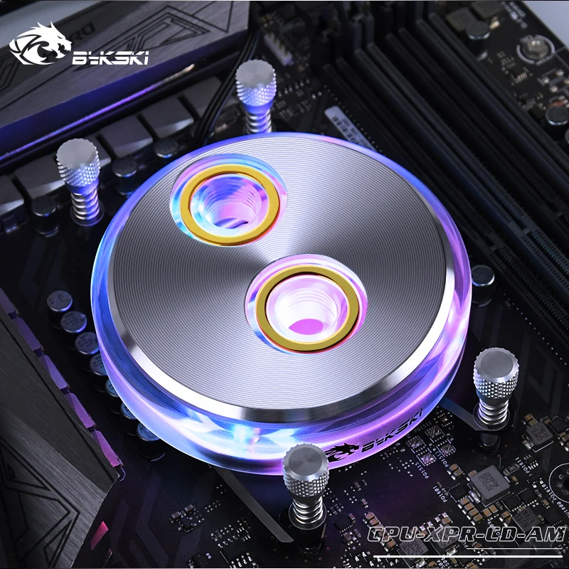 Водяной блок для процессора Bykski AMD Ryzen3/5/7/ThreadRippe CD Grain 12 в RGB или 5 В RBW CPU XPR