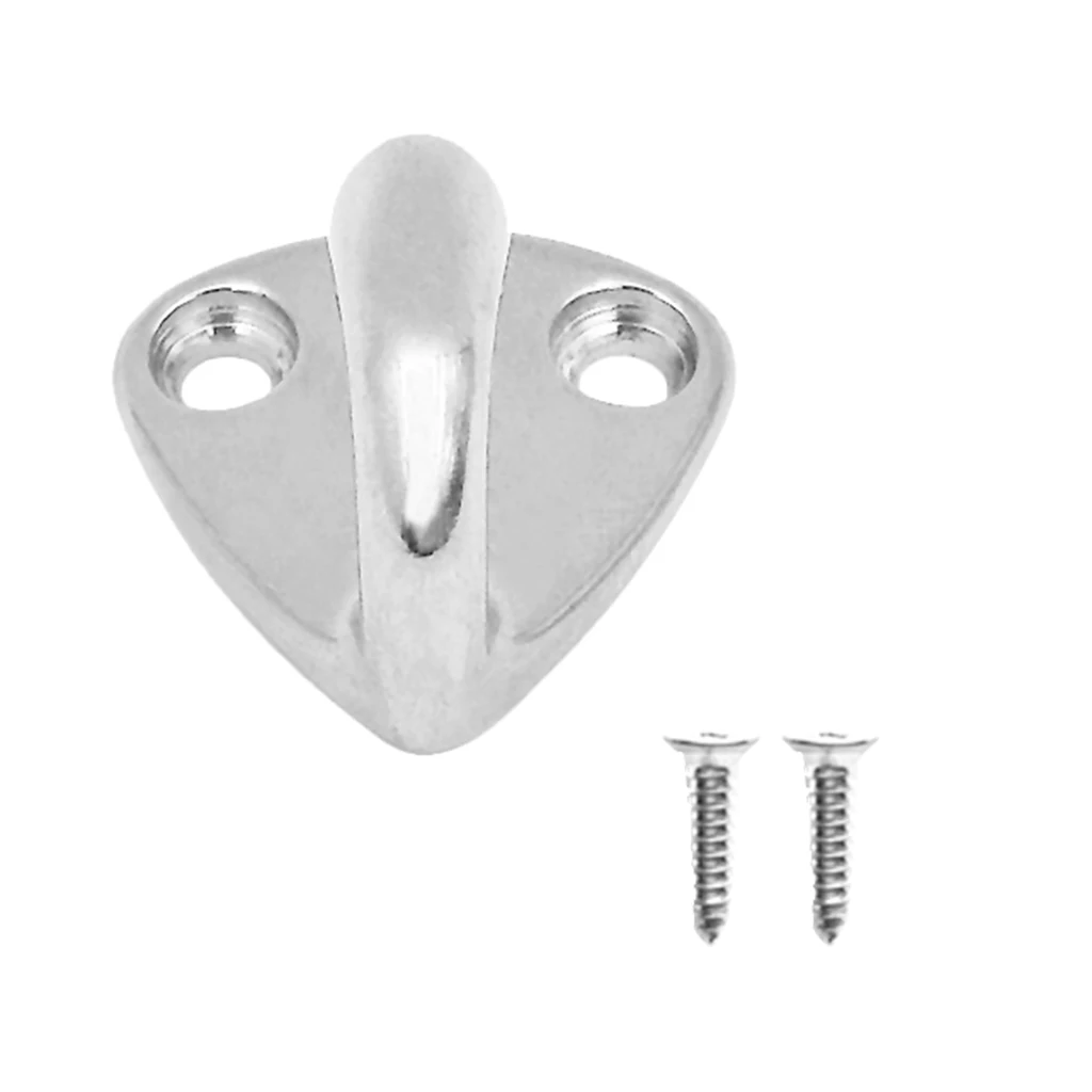 2pcs Marine Stainless Steel Boat Pad Eye Hook Fixing Hardware
