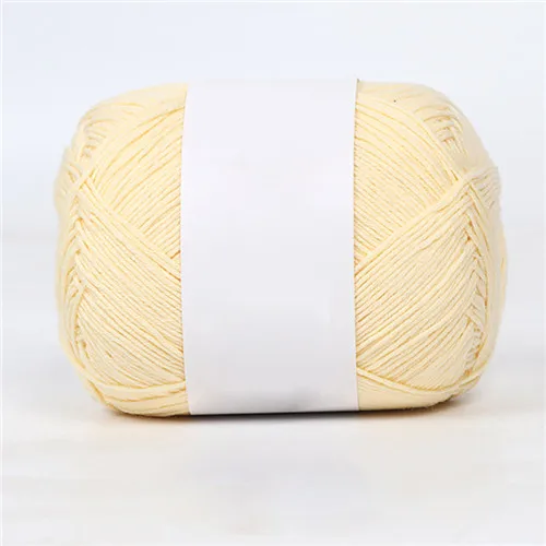 20 50G/Ball Combed Cotton Hand Knitting Yarn Soft Baby Wool Cashmere Yarn Fiber For Sweater Solid Color - Цвет: 20