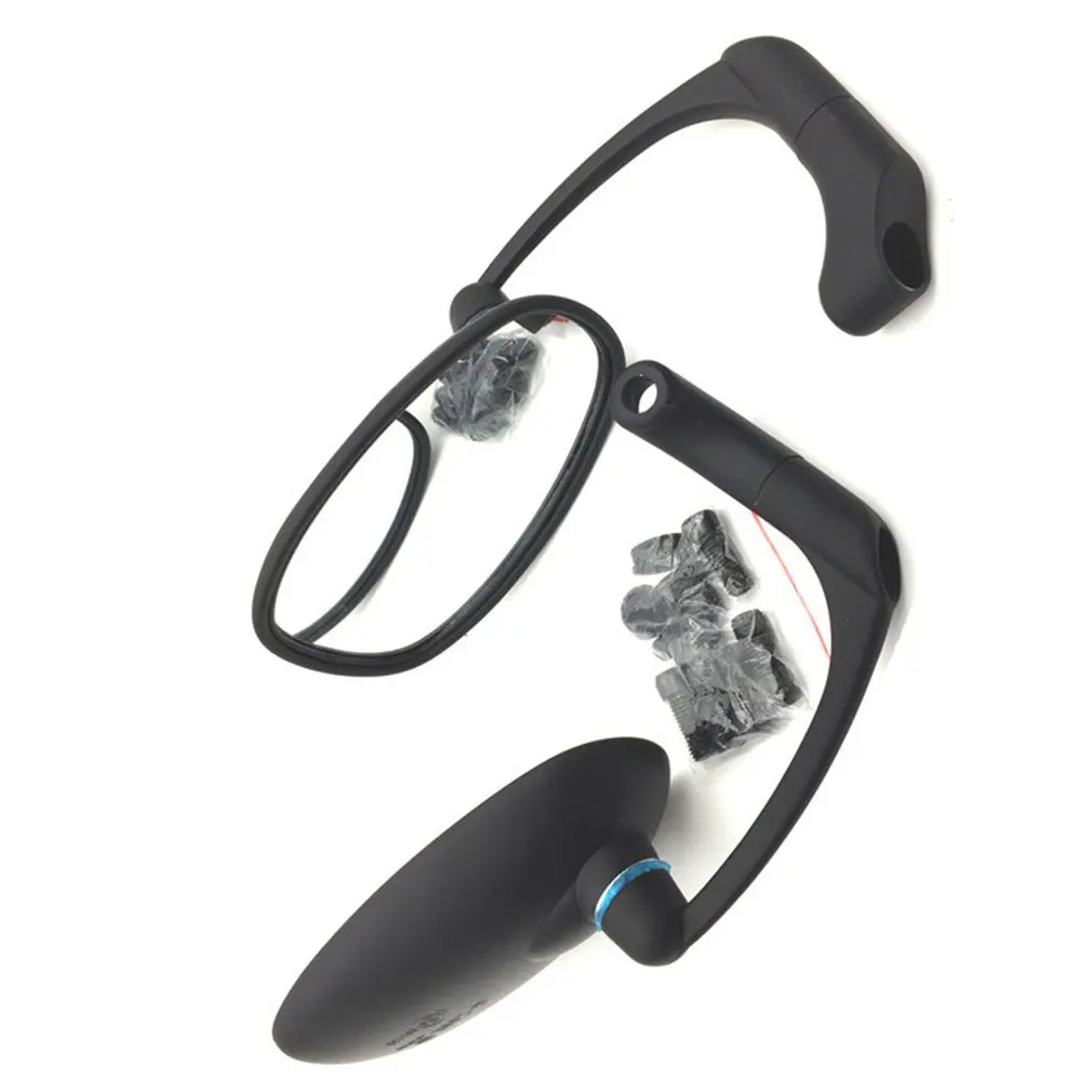 2pcs Retro Motorcycle Refit Black Plating Rearview Mirror Reflector Mirror Large Vision Motorcycle Refit Accessories