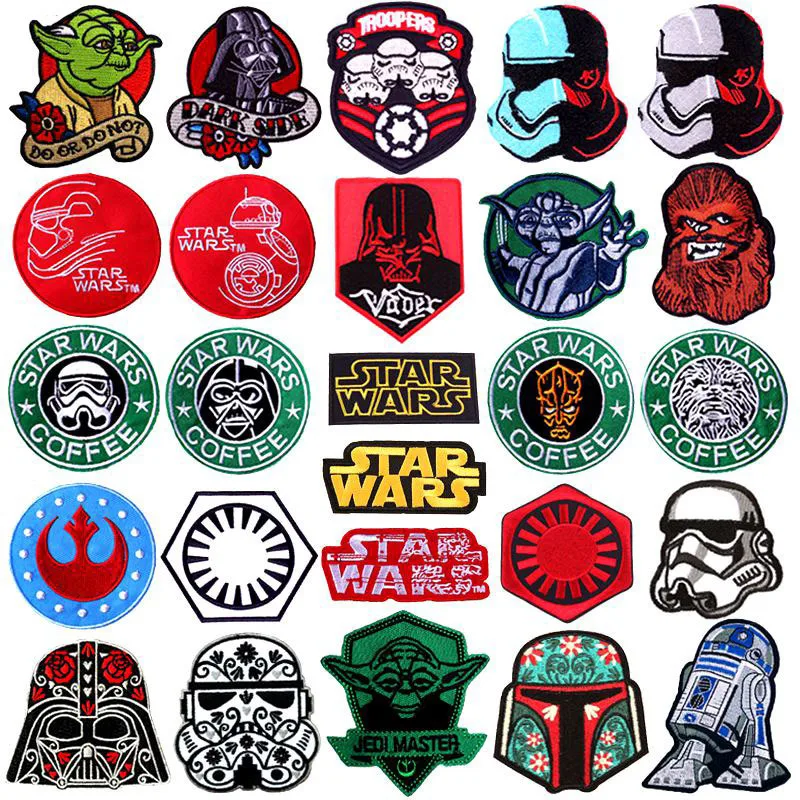 Embroidered Patches Star Wars Clothes | Star Wars Patches Clothing Iron ...