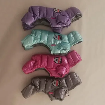 

Dog Clothes Winter Warm Pet Dog Jacket Coat Windproof Cotton-padded Clothing Hoodies For Puppy 4-legged Outfit S-XXL