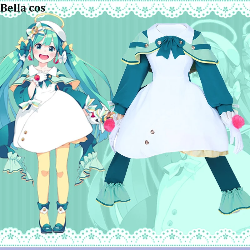 

VOCALOID Hatsune Miku cosplay costume Four seasons winter Miku lolita dress Halloween costumes for women Anime clothes outfits