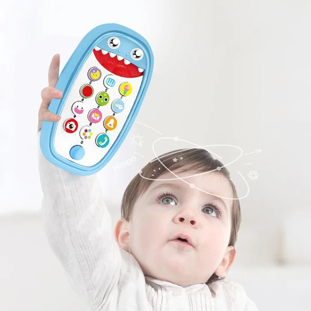Cute Baby Intelligent Teething Phone Toy Adjustable Volume Educational Toys Baby Music Mobile Phone Toys 6 12 Months 3