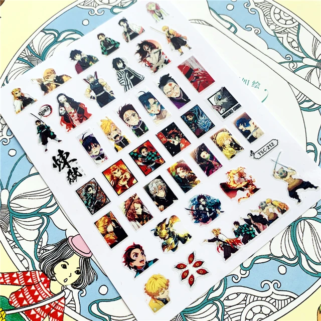 TSC-212 TSC-213 Cartoon anime character 3D Back glue Nail Art Stickers Decals Sliders Nail ornament decoration TSC-212