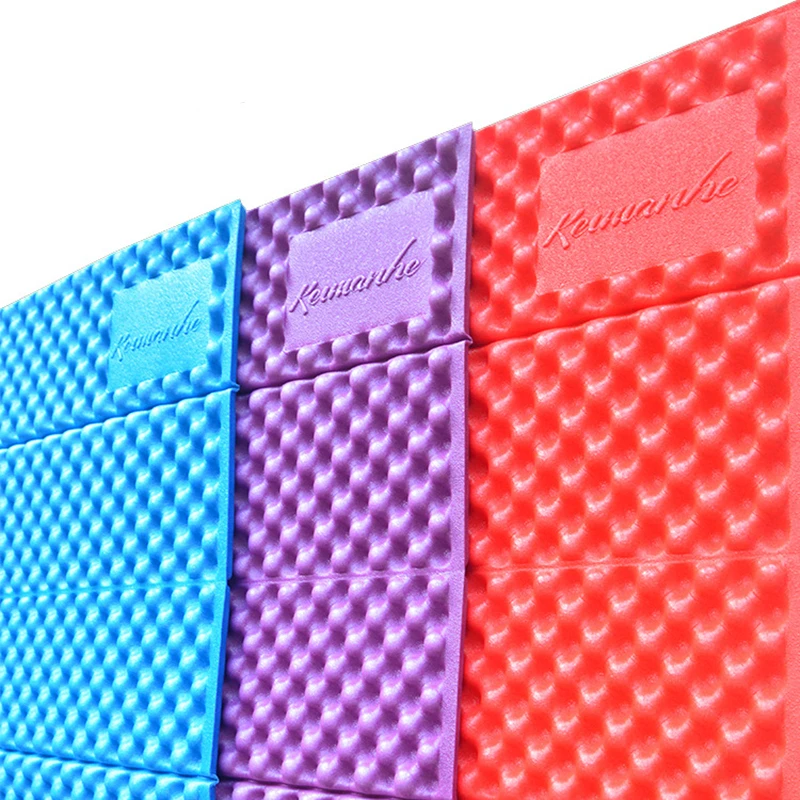 VILEAD XPE Egg Trough Outdoor Camping Mat 16mm Thickness Foldable Camping Pad Hike Mats for 1 Person for Tent Picnic 185*55cm