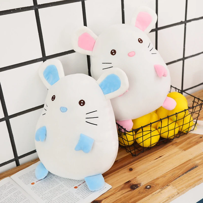 30 см Kawaii mouse мягкая подушка для детей, милая креативная мягкая подушка в виде животного хомяка, кукла для девочек, подарки на день рождения, украшение для дома