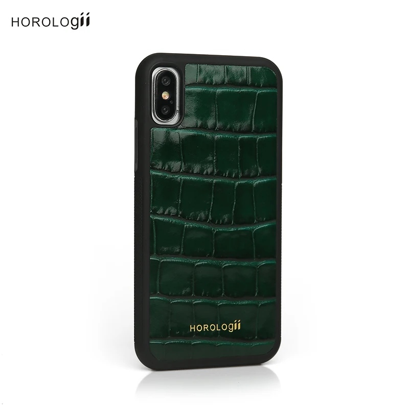 Horologii монограмма зеленый чехол для телефона X роскошный подарок на год комплект крокодиловый узор держатель для карт держатель для ключей, Прямая поставка