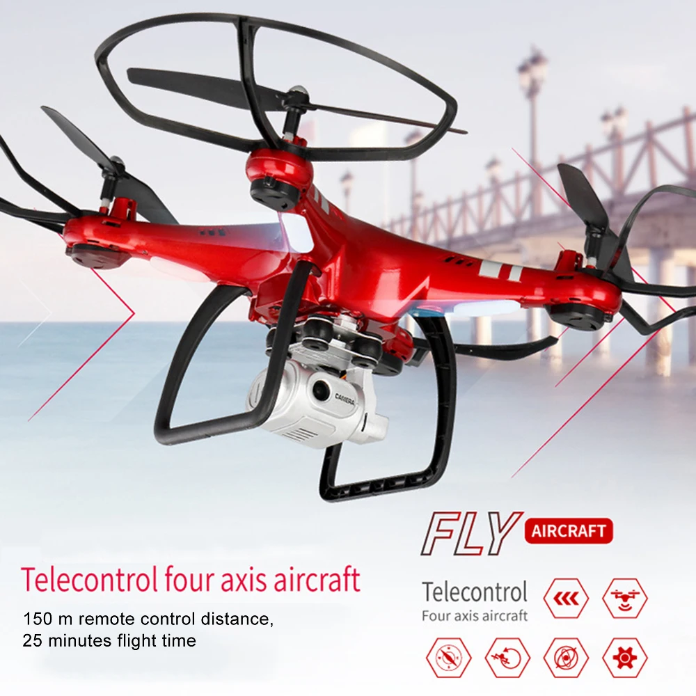 

LOOZYKIT Quadcopter With 1080P Camera RC Helicopter 20-25min Flying Time Professional Fpv Dron 720p WiFi With Camera