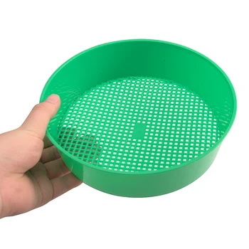 

Plastic Garden Sieve Riddle Green For Compost Soil Stone Mesh Gardening Tool Drop Shipping