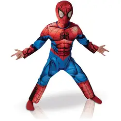 Косплэй костюм «Человек-паук» костюм для Хэллоуина для детей мальчиков «Человек-паук» костюм супер героя фильма «мстители», костюм