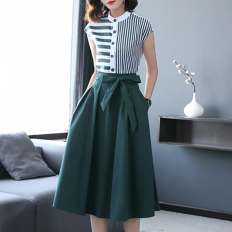 Summer Women Office Two Piece Set ...