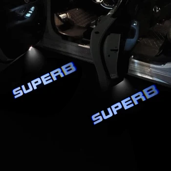 

2pcs/lot LED Logo Courtesy Light Car Styling For Skoda Superb Combi 2009-2018 SUPERB Logo Projector Light LED Car Door Light