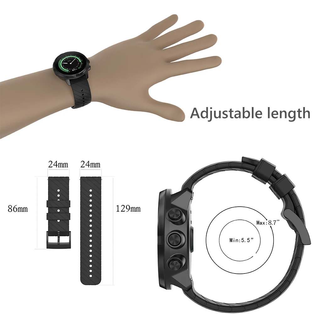 Suunto 9/9 Baro Ǹ ü ð Ʈ, Suunto 7/D5 Suunto Spartan  ð  ׼, 24mm