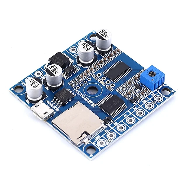 

A7-- MAV MP3 Amplifier Module Voice Broadcast Module 32Mbit 10W Flash UART Control Support TF Card DC 9V 12V 24V