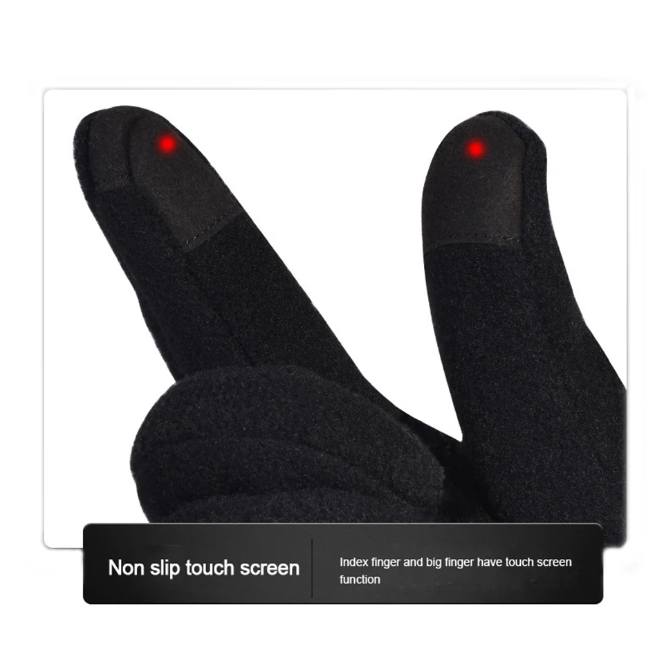Boodun, ветрозащитные велосипедные перчатки с сенсорным экраном, зимние спортивные противоскользящие перчатки для горного велосипеда для мужчин и женщин