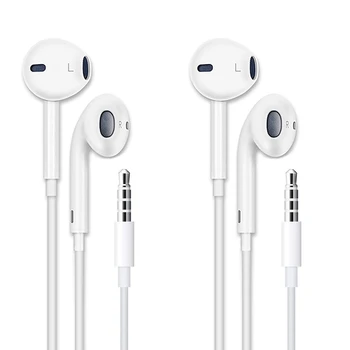 

Compatible for Android Apple 3.5mm Round Hole Earphone, Wired Microphone Earplug, Stereo Noise Reduction Headset