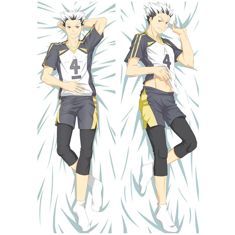 Polyester Аниме Haikyu наволочка Хината shoyo Dakimakura Чехол сексуальная девушка крутой мальчик 3D двухстороннее постельное белье обнимающие наволочки для подушек HU01 - Цвет: Polyester