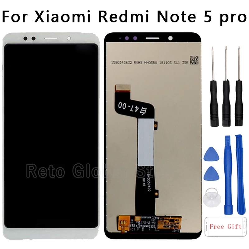 

10-Touch AAA Quality LCD+Frame For Xiaomi Redmi Note 5 Pro LCD Display Touch Screen digitizer Replacement For Redmi Note 5 LCD