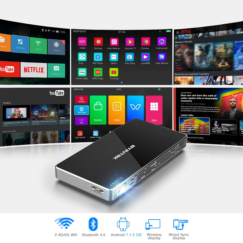 Byintek ufo p10 bolso pico mini dlp inteligente android casa teatro wi fi led projetor beamer proyector para hd completo 1080p 4k cinema-1