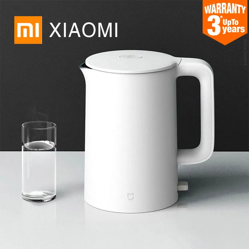

New XIAOMI MIJIA Electric Kettle 1A Kitchen Stainless Steel Insulation Teapot Smart Temperature Control Anti-Overheat Protection