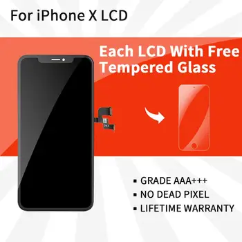 

10 Piece Grade AAA+++ Display OLED LCD Screen For iPhone X