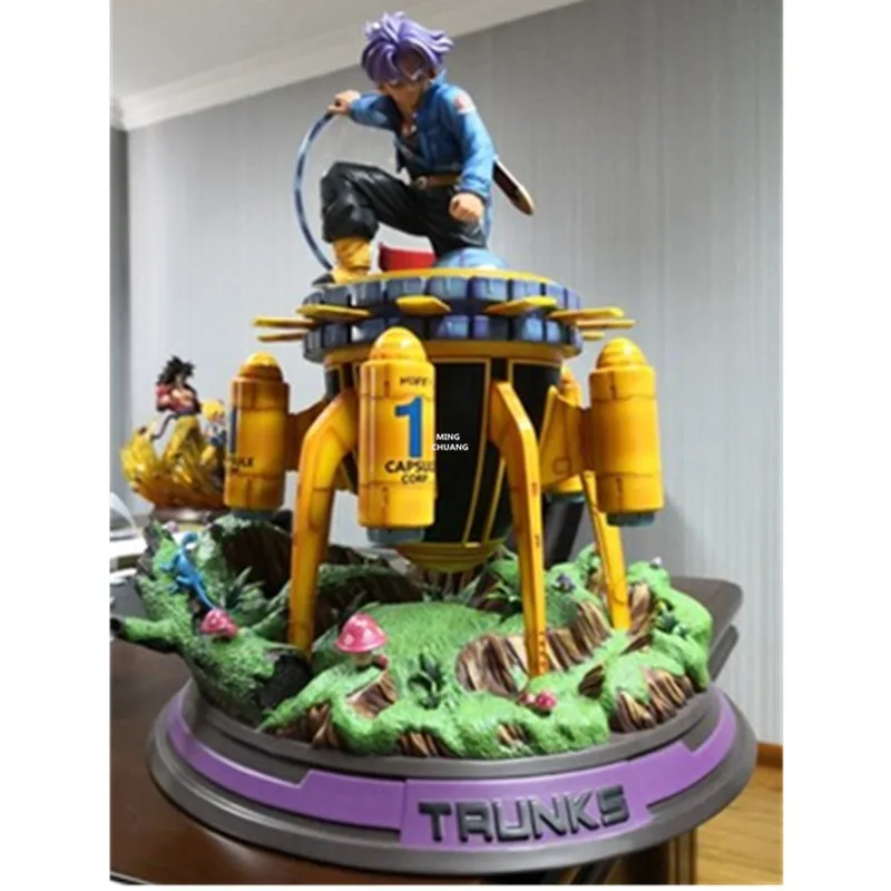 2" Статуя Dragon Ball Супер Saiyan бюст Torankusu полноразмерная портретная машина для портретного времени трусы анимационная фигурка GK игрушечная коробка 55 см V335