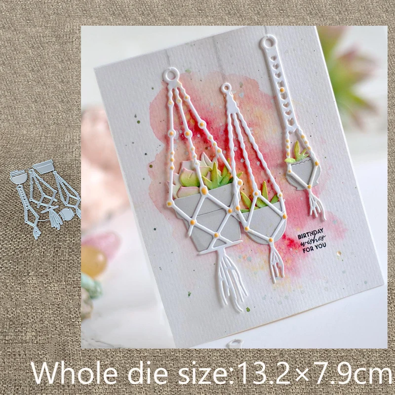 

XLDesign Craft Metal Cutting Die die cuts Hanging Plant pot decoration scrapbook Album Paper Card Craft Embossing die cuts