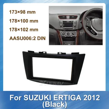 

2DIN Car Radio Fascia for Suzuki Ertiga 2012 Black Car stereo Adapter Cover CD DVD Dash Mount Trim Panel Plate Frame Bezel Kits