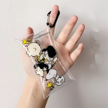 Женские Мужские держатели для ключей Органайзер прозрачный ПВХ мультфильм маленький ключ кошельки Чехол цепочка чехол для колец автомобильный брелок ключница