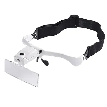 

MG9892BC Magnifying Reading Glasses 1.0X 1.5X 2.0X 2.5X 3.5X 5 lens Headset Adjustable Glasses magnifier for needlework Sale