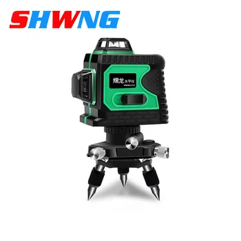 

12-line 8-line spirit level green light infrared laser outdoor strong light flat water 3D wall sticker high precision automatic