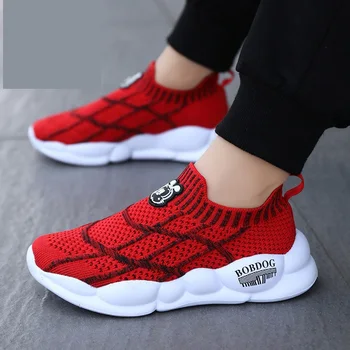 

High Quality Autumn Children's Shoes Breathable Sneakers for Boys 2020 Fashion Lightweight Soft Bottom Sock Shoe Tenis Infantil