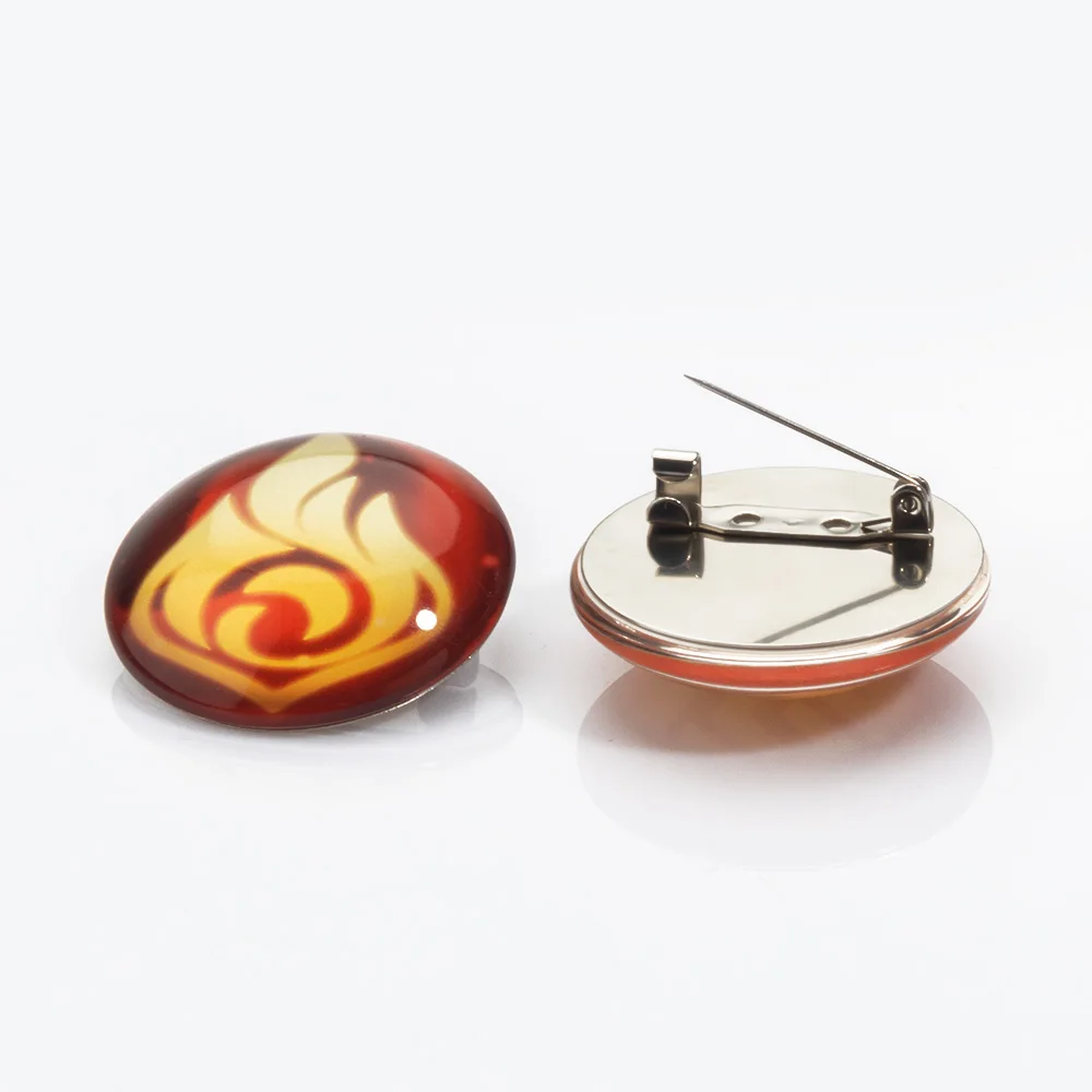 Genshin Impact Eyes Of God Badge Pin Cosplay Game Souvenir Collection Brooch Pins Accessories Props