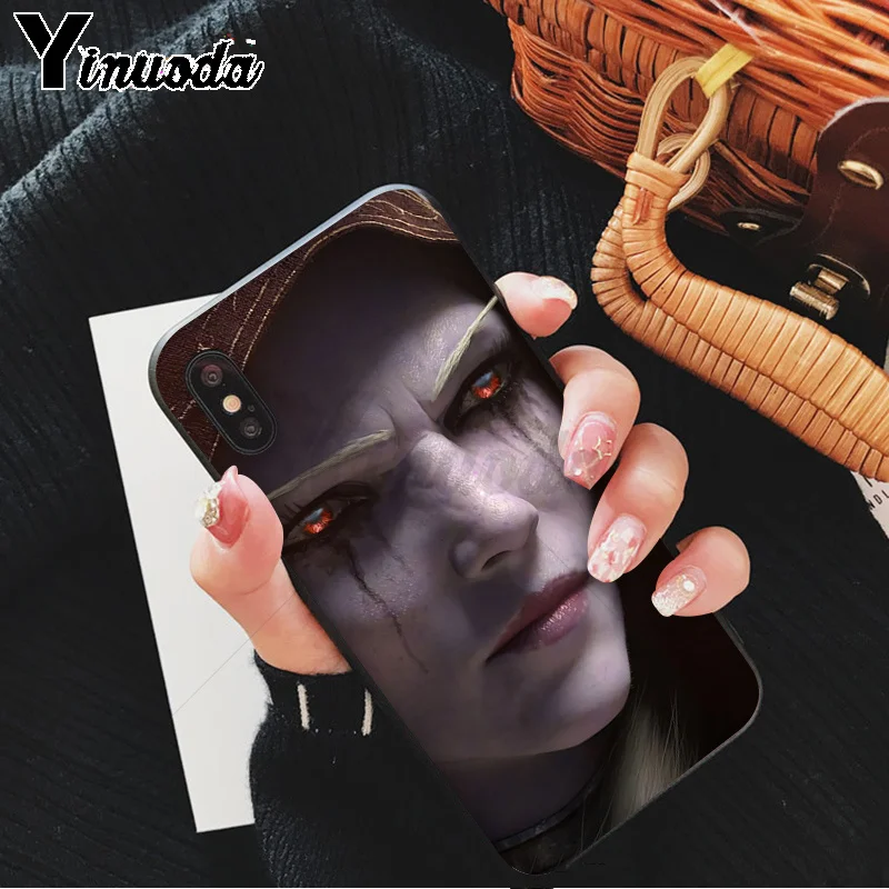 Yinuoda World of Warcraft Arthas Sylvanas мягкий чехол из ТПУ для телефона iPhone 6S 6plus 7 7plus 8 8Plus X Xs MAX 5 5S XR 11 11pro