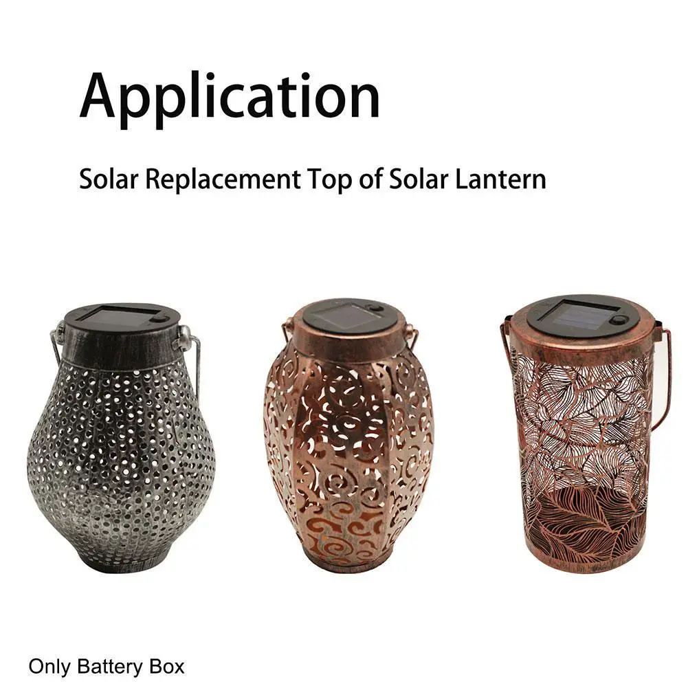 7/8cm Led Solar Lamp Battery Box Garden Accessories Hanging Lanterns Replacement Top Outdoor Home Professional Pathway