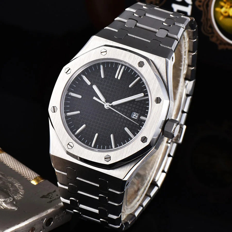 

watch men automatic watch mechanical watch date Luminous waterproof 316L Solid stainless steel 41MM LM33