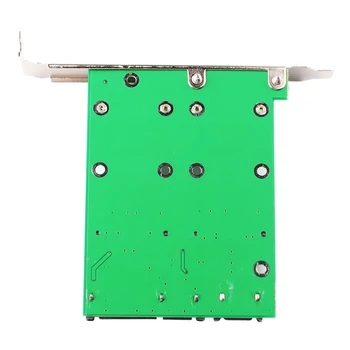 

Dual Port Mini Pcie MSATA Solid State Drive to SATA 3.0 Adapter Card