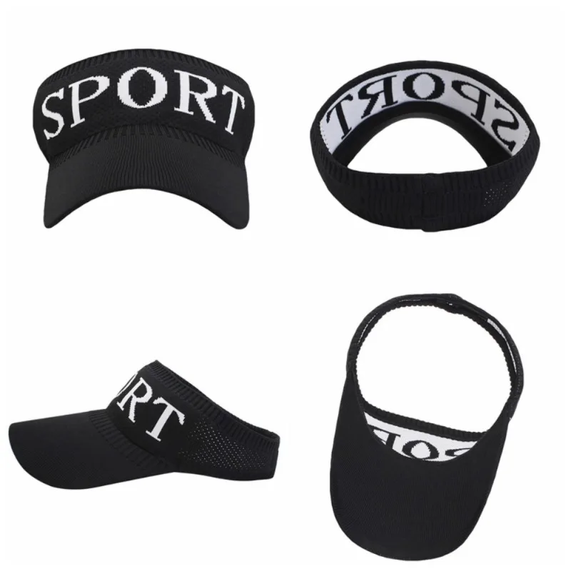 Anti UV Headscarf Soft Brim Sun Visor Running Cap New Outdoor Sport Hiking Running Empty Top Hat Summer