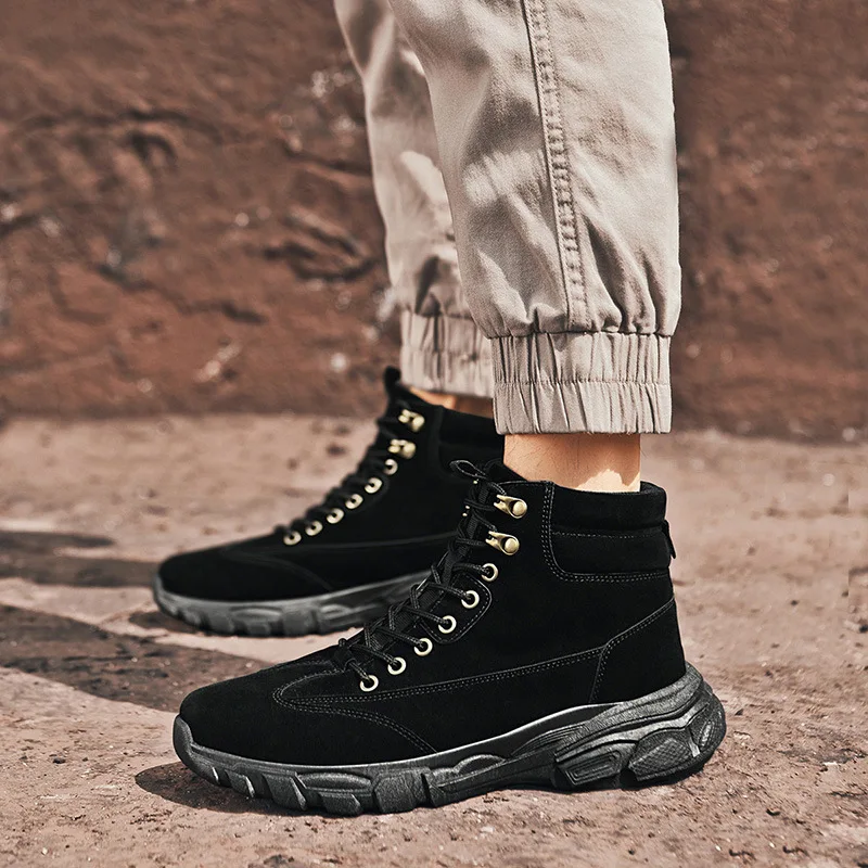 

Winter Martin Boots Men's 2019 Autumn New Style Classic Mid-top Work Shoes Trend Casual Boots Hight-top MEN'S SHOES