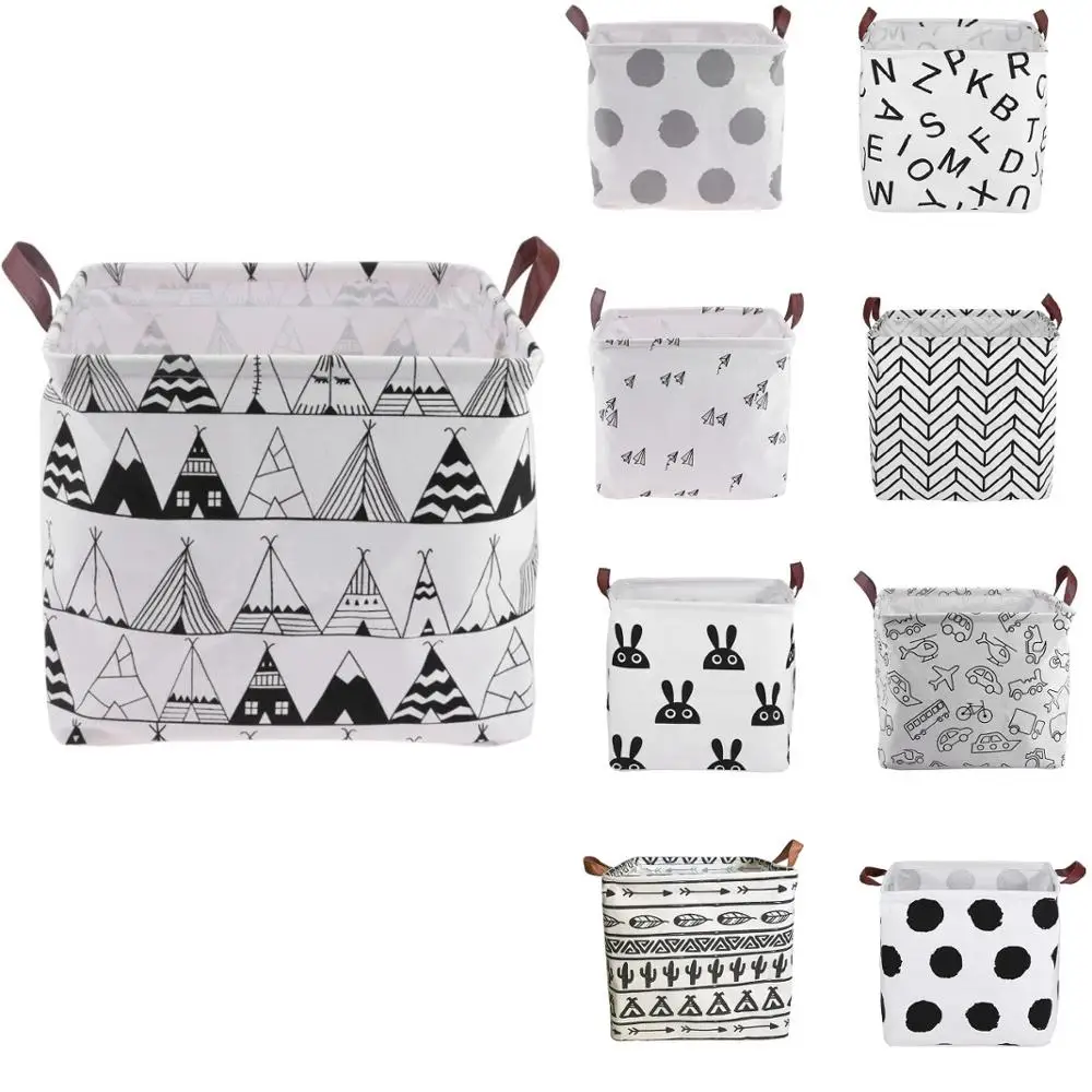 Foldable Storage Baskets Organizer-Bag Toys Dirty Waterproof Kids Barrel