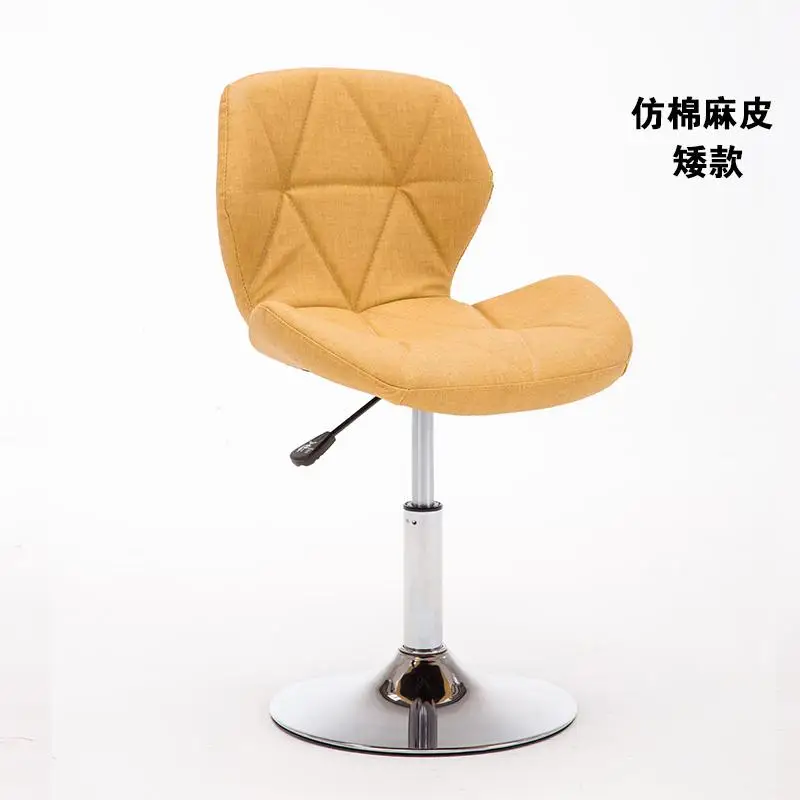 New Bar Stools Bar Chair Rotating Lift Chair High Stools Modern Home Fashion Creative Beauty Stool Clothing Shop Swivel Chair - Цвет: D Yellow