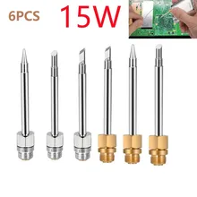 

6Pcs 510 Interface Soldering Iron Tip Portable Copper Headsoldering Iron Tip Head/blade Head/horseshoe Head 2in Welding Tools