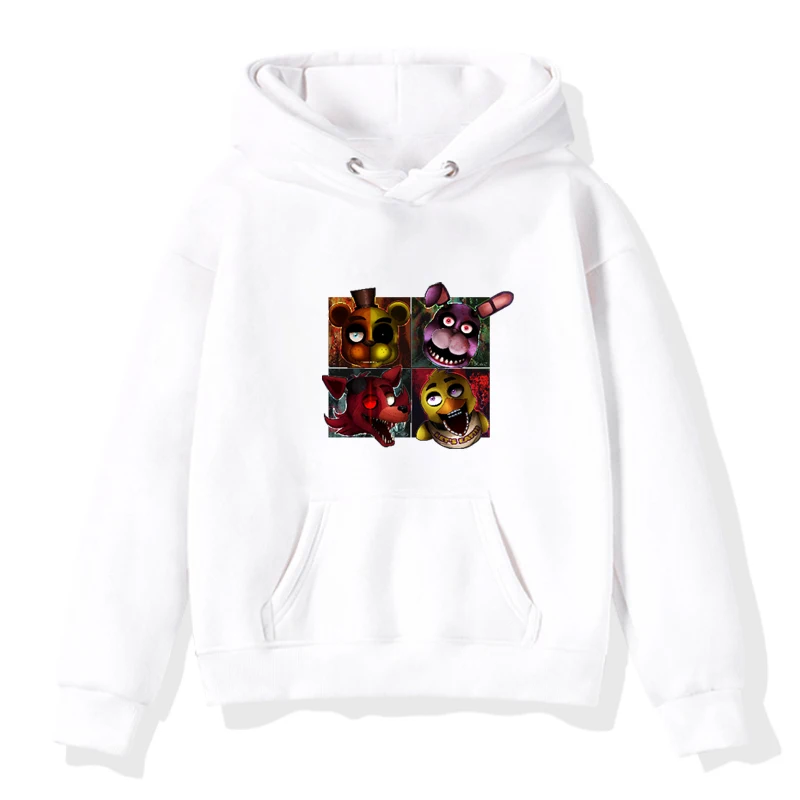 Hoodies 15 Толстовки с капюшоном для мальчиков и девочек с принтом «пять ночей с Фредди»; детские толстовки; сезон осень-зима; бархатная верхняя одежда для малышей - Цвет: Hoodies 15