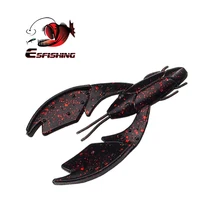 KESFISHING الصيد السحر البحر PACA القطعة Craw 7.5 سنتيمتر 5.4 جرام 6 قطعة الكارب الصيد باس الصيد swim bait Peche لينة طعم بلاستيكي للسمك المغذية(China)