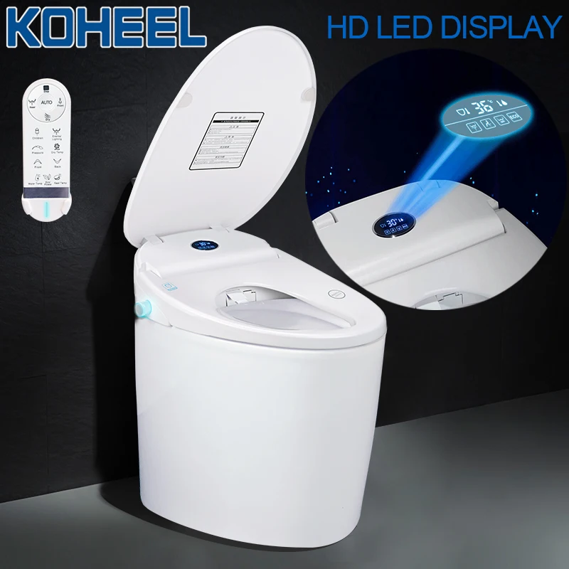 

KOHEEL One-Piece Smart Toilet Integrated Automatic Massage Intelligent Toilet WC Elongated Remote Controlled Toilet