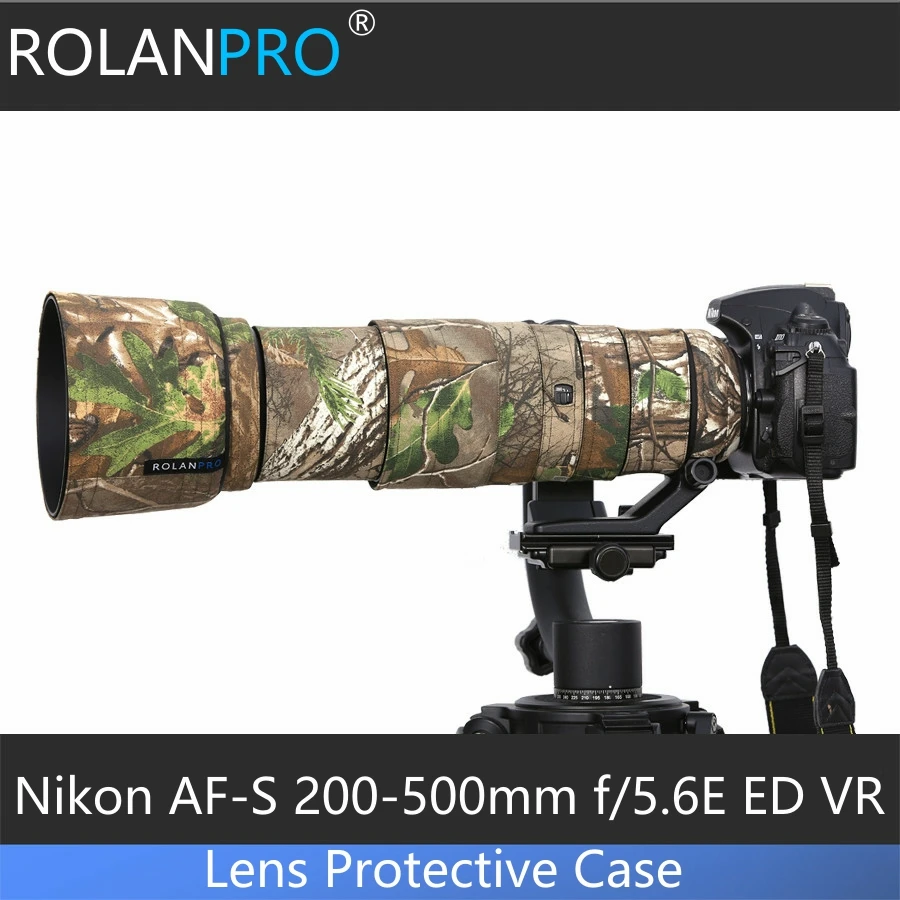 ROLANPROCamouflageLensClothingRainCoverforNikonAFS200500mmf