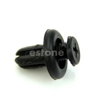

New 10Pcs Hole Plastic Push Screw Rivet Panel Fixings Clips 7mm for Car Auto